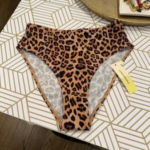 Summersalt High Leg High Rise Leopard Print Bikini Bottom